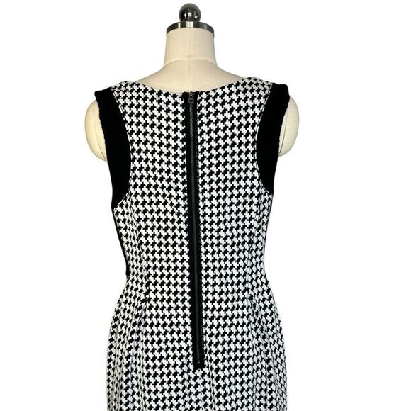 Anthropologie Maeve Hounds tooth Pleated Fit and Flare Mini Dress| L - Picture 8 of 9